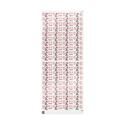 Funny Confused Biden Trump Christmas Wrapping Paper for Gifts - Make America Great Again Gift - Let's Go Brandon Pro Trump Wrapping Paper