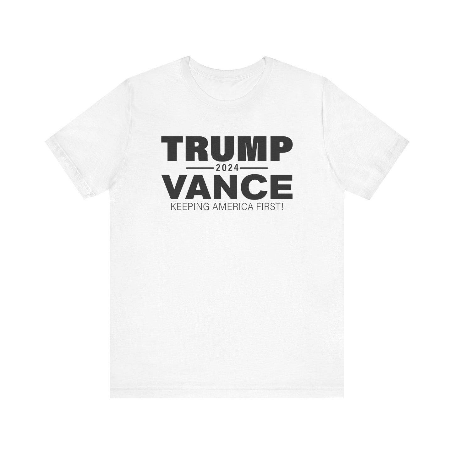 America First Trump VP Pick Vance 2024 Shirt Bella Canvas 3001 Unisex T-Shirt Vote Trump, J.D. Vance VP Trump, Pro Trump Campaign Shirt