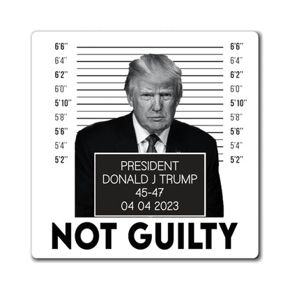 Gift Trump Mugshot Not Guilty Magnet Pro Trump Magnet Trump Arraignment Trump Mugshot MAGA Trump 2024 Magnet Republican Gift Brandon Trump