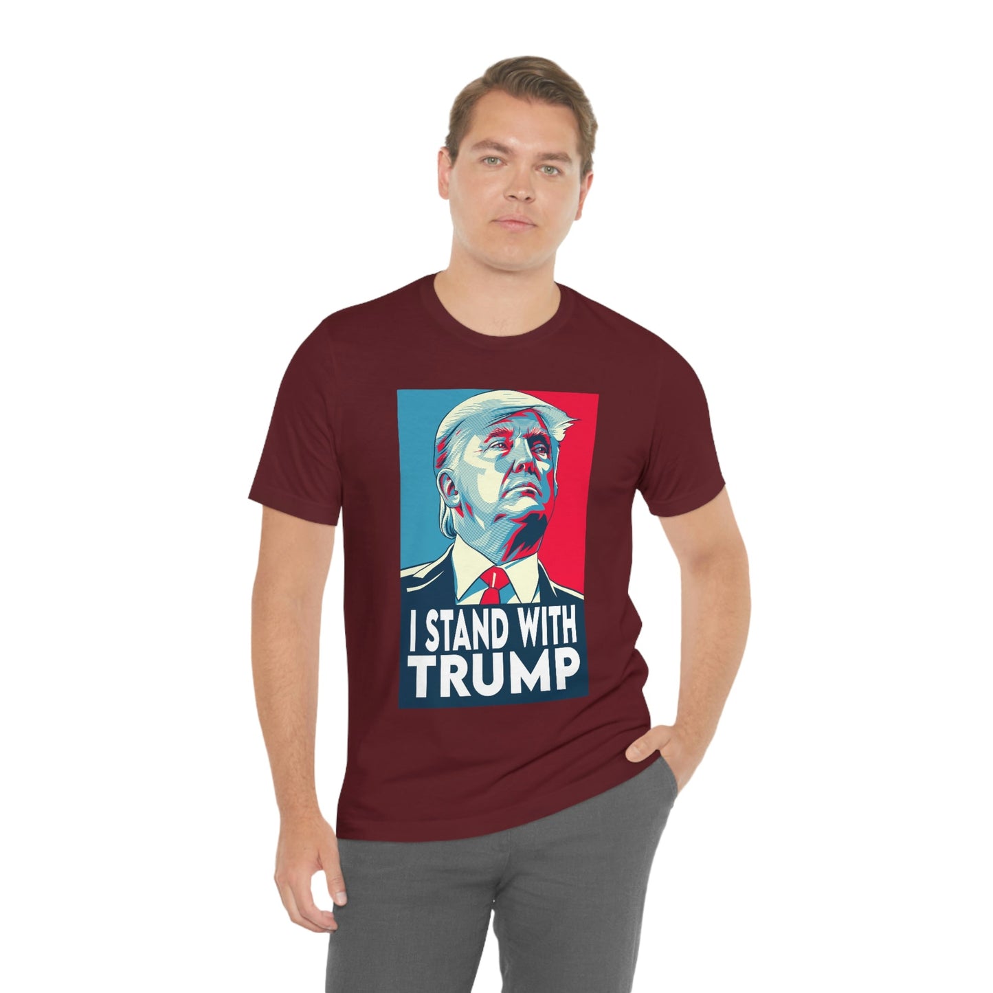 I Stand With Trump Shirt Unisex Bella Canvas Pro Trump Shirt Trump Arrested Trump Arraignment Trump Mugshot MAGA Trump 2024 Let's Go Brandon