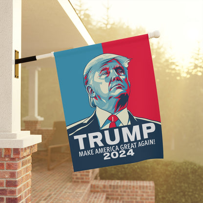 Trump 2024 Election Garden & House Banner 12"x18" and 24.5"x32" Pro Trump 2024 Vote Trump Make America Great Again 2024 Trump Campaign