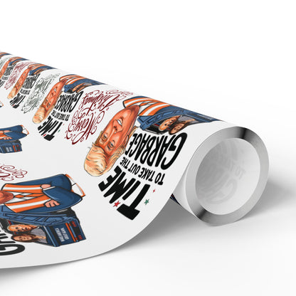 Funny Trump Gift Wrap,  Trump Christmas, Trump Wrapping Paper for Gifts, Maga Gift Wrap Christmas, Trump Garbage, President Trump Won 2024