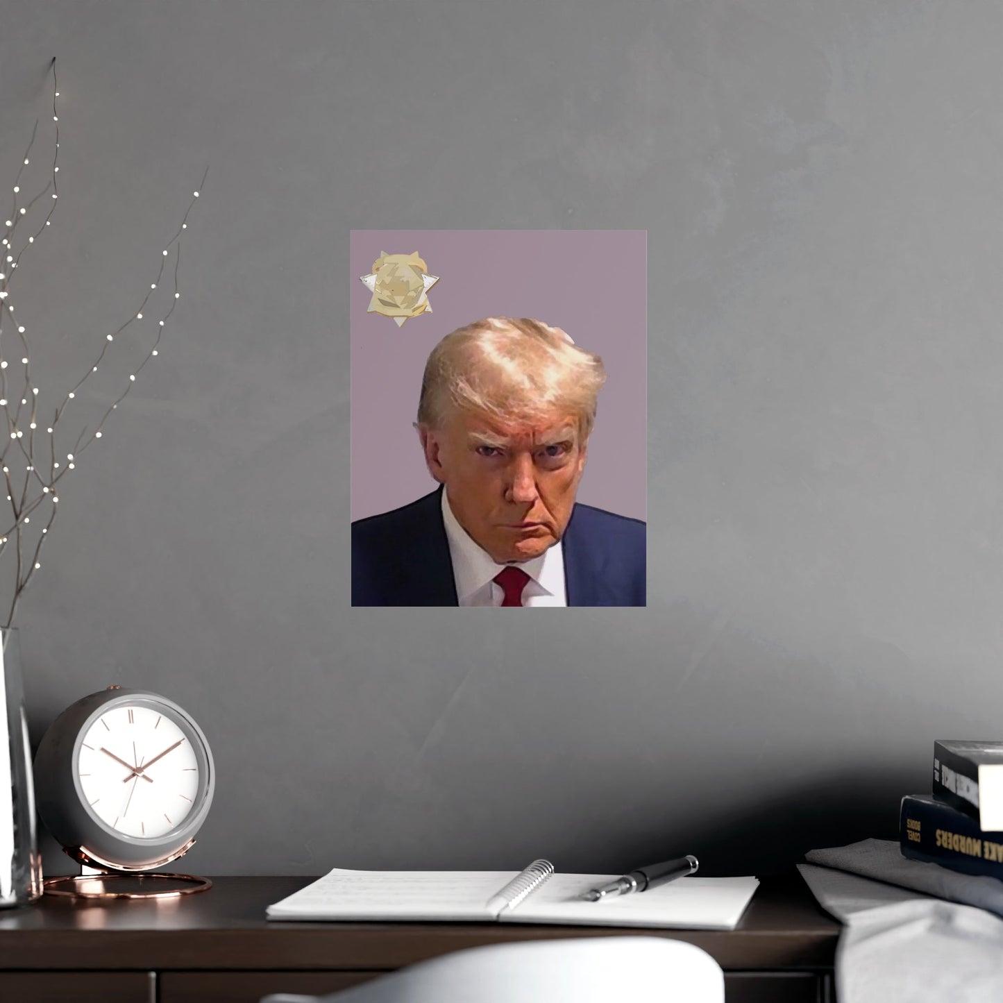 Trump Georgia Vertical 11 x 14 Matte Poster - Trump Mugshot Watercolor Poster Trump Poster Trump Sign Trump Booking Photo Poster