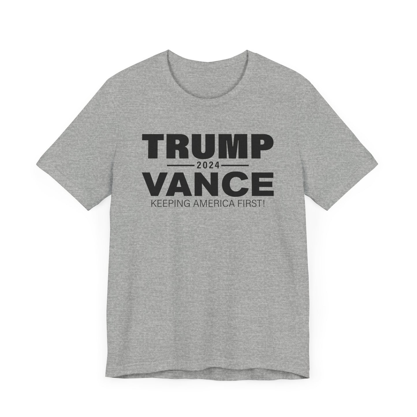 America First Trump VP Pick Vance 2024 Shirt Bella Canvas 3001 Unisex T-Shirt Vote Trump, J.D. Vance VP Trump, Pro Trump Campaign Shirt