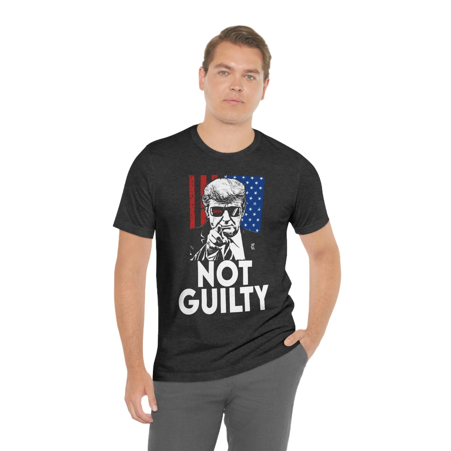 Stand With Trump Not Guilty Shirt Unisex Bella Canvas Pro Trump Shirt Trump Arrested Trump Arraignment Trump Mugshot MAGA Trump 2024 FJB