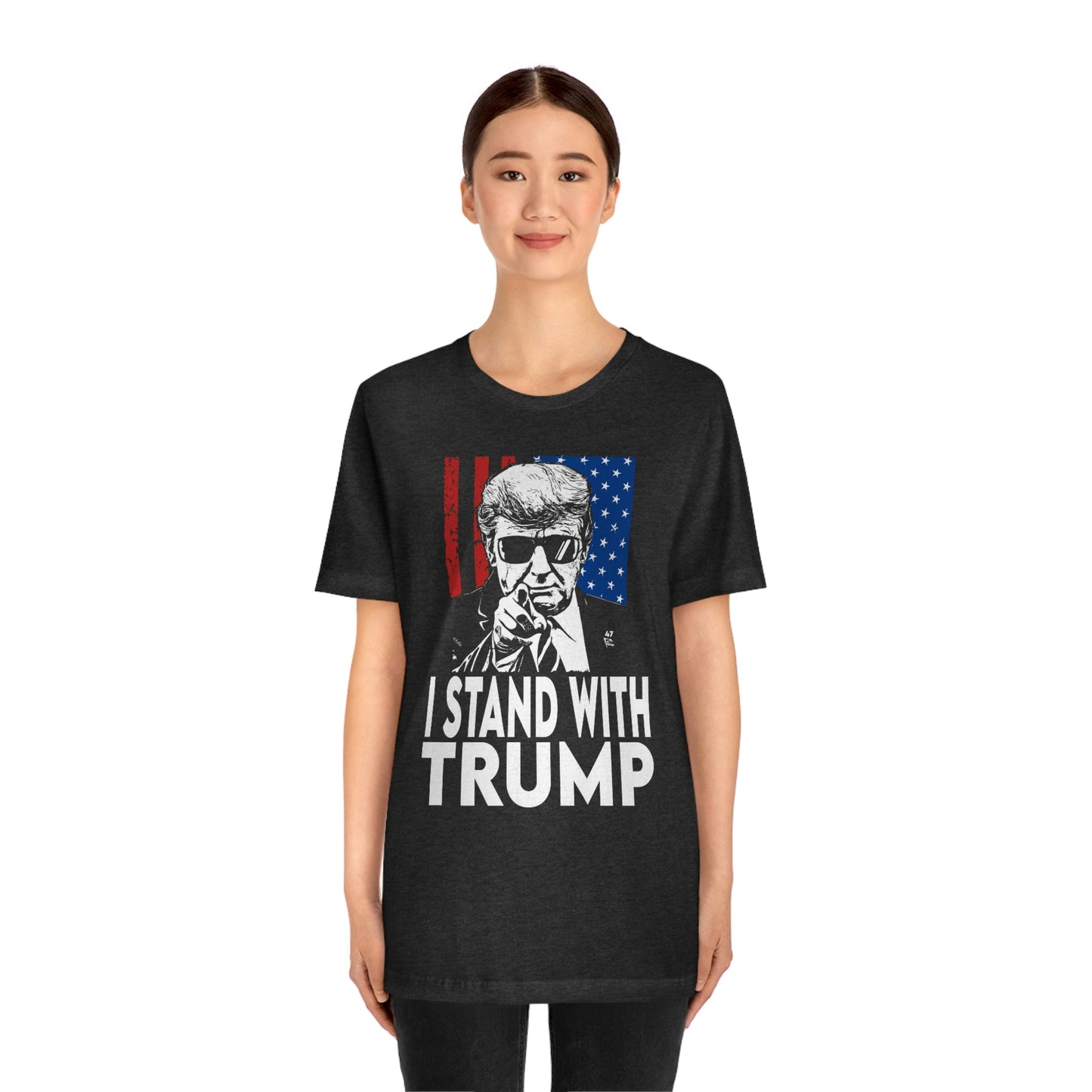 I Stand With Trump Shirt Unisex Bella Canvas Pro Trump Shirt Trump Arrested Trump Arraignment Trump Charges MAGA Trump 2024 Let's Go Brandon