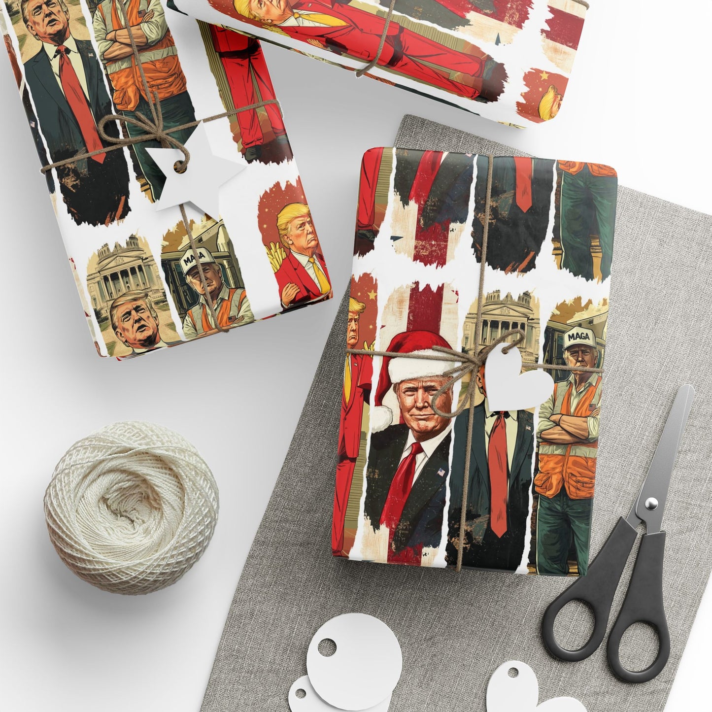 Wonderful Trump the Icon, Christmas Trump Gift Wrap, Trump Wrapping Paper for Gifts, Maga Gift Wrap Christmas Trump 2024, Trump Won