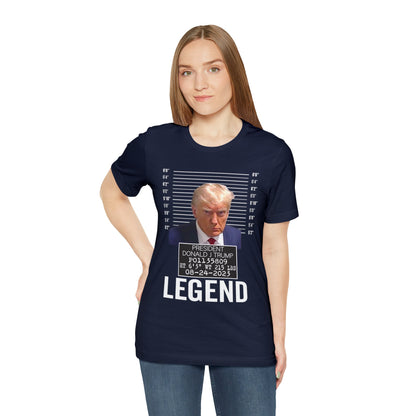 The Georgia Trump Mugshot Shirt Bella Canvas 3001 Unisex T-Shirt Trump Mugshot Trump Georgia Trump Legend