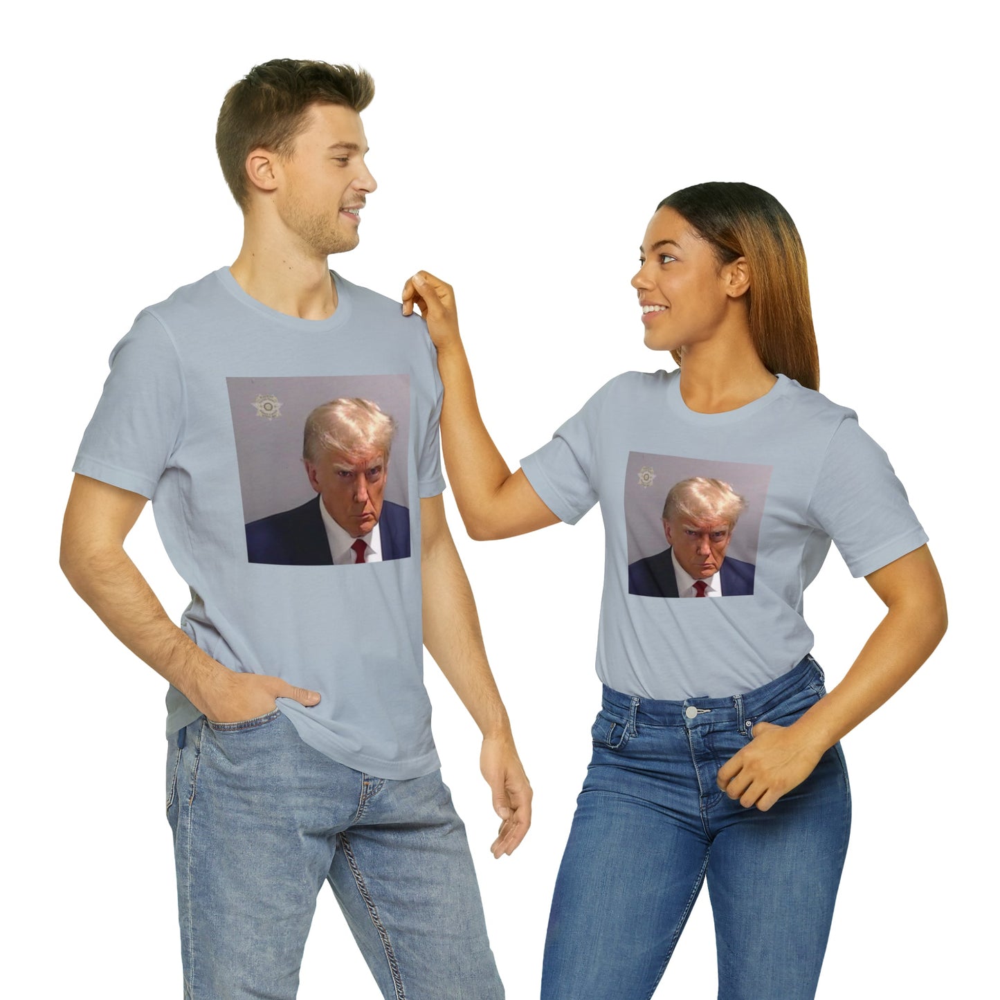 The Georgia Trump Mugshot Shirt Bella Canvas 3001 Unisex T-Shirt Trump Mugshot Trump Georgia Trump