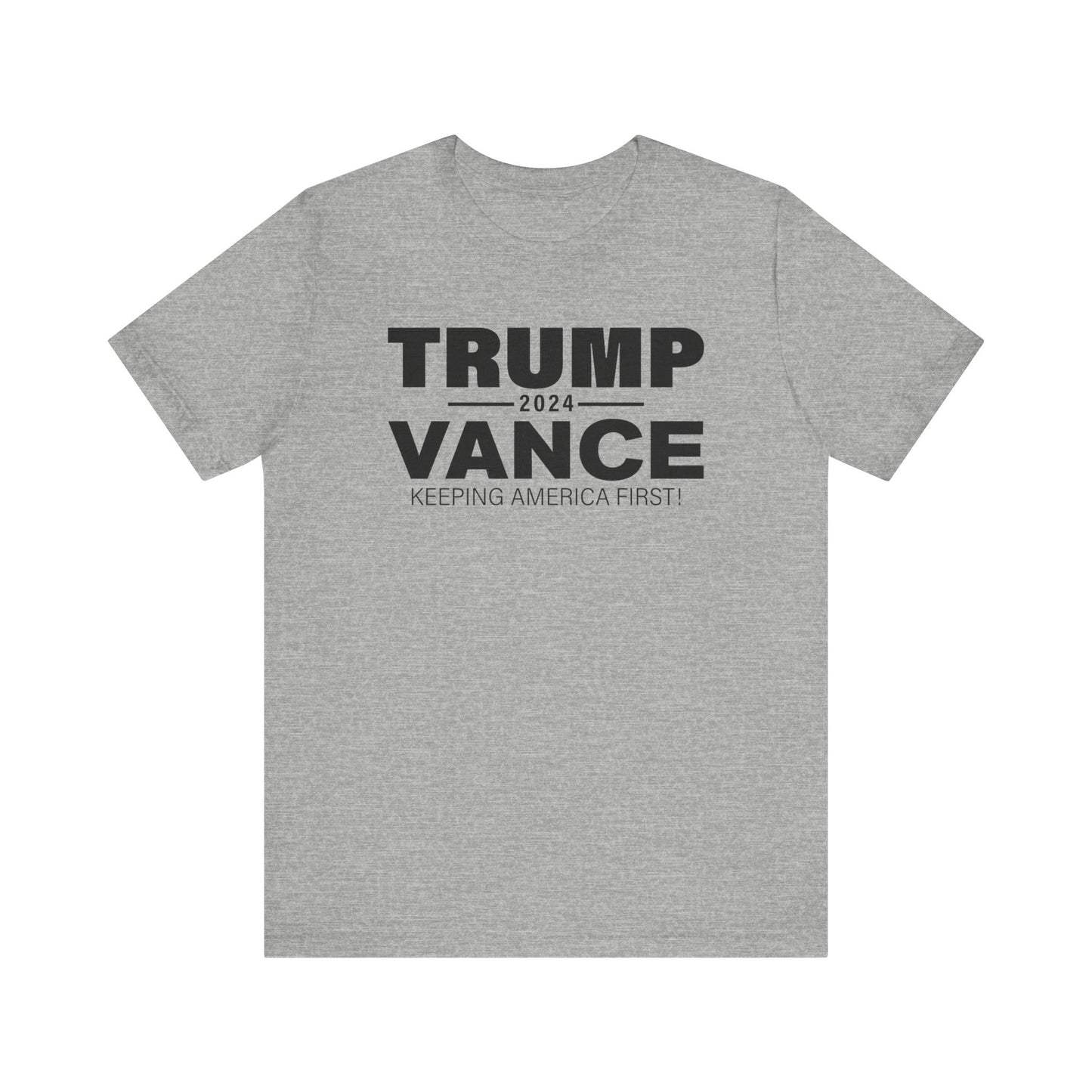 America First Trump VP Pick Vance 2024 Shirt Bella Canvas 3001 Unisex T-Shirt Vote Trump, J.D. Vance VP Trump, Pro Trump Campaign Shirt