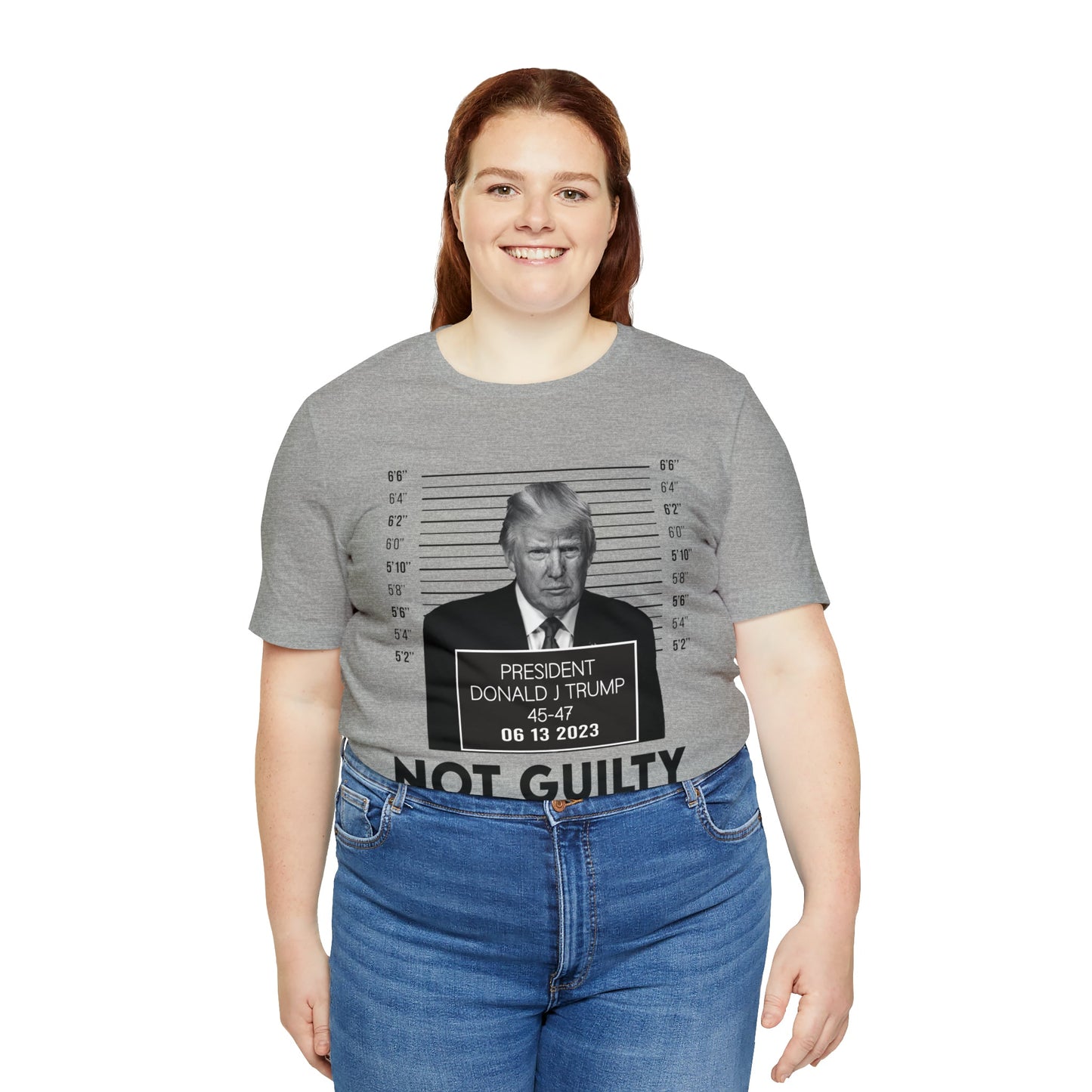 Trump Mugshot Not Guilty June 2023 Shirt Unisex Bella Canvas Pro Trump Shirt Trump Arrested Trump Indictment June Trump Mugshot MAGA