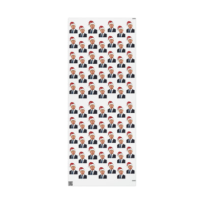 Santa Trump Wrapping Paper for Gifts - Pro Trump Christmas Gift Wrap Let's Go Brandon Maga Gift Wrap Christmas Trump 2024 Santa Hat LGB