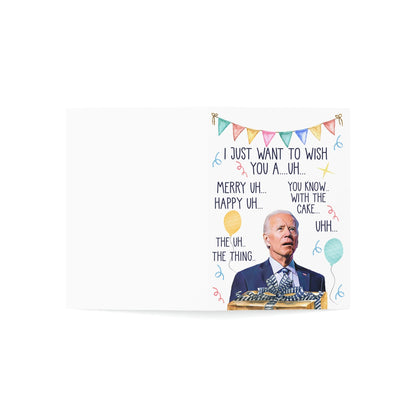 Hilarious Confused Biden Birthday Cards - Confused Birthday Merry Uh Happy Uhh