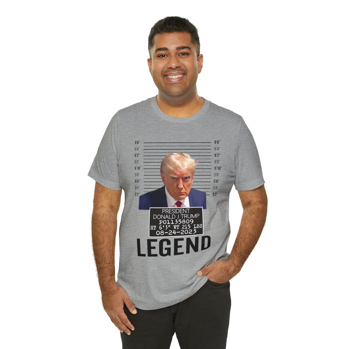 The Georgia Trump Mugshot Shirt Bella Canvas 3001 Unisex T-Shirt Trump Mugshot Trump Georgia Trump Legend