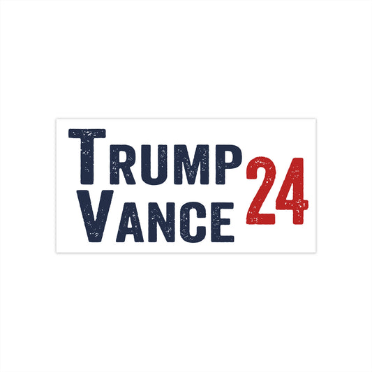 Trump Vance Election 2024, Trump VP Vance, Trump Bumper Sticker, Trump Flag, Trump Sticker Vinyl Waterproof Car Bumper Sticker 7.5" × 3.75"