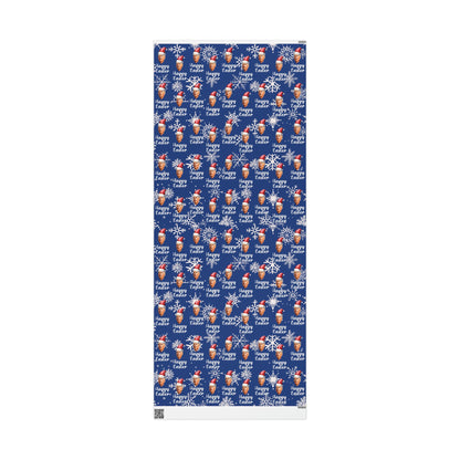 Comically Confused Biden Christmas Blue Wrapping Paper Happy Easter - Santa Biden - Let's Go Brandon Pro Trump Wrapping Paper