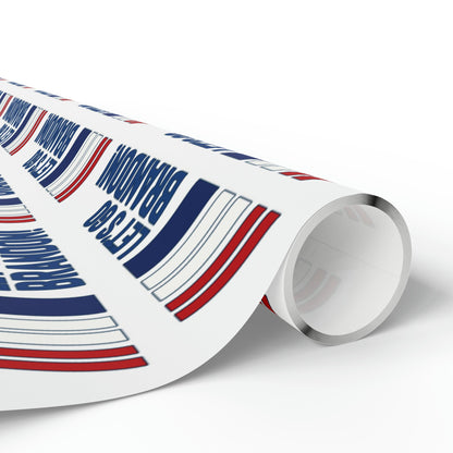 Let's GO Brandon Racing Style USA Wrapping Paper for Gifts - Trump Christmas Let's Go Brandon Biden Trump 2024 Wrapping Paper Trump lgb MAGA