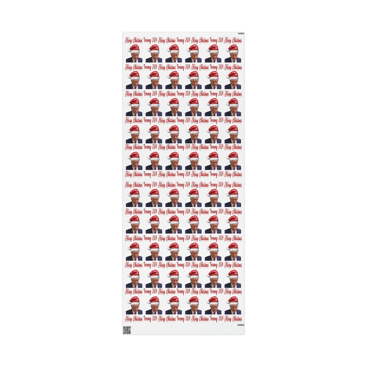 Santa Trump Mugshot Gift Wrap Merry Christmas Gift Wrap Trump 2024 Trump Wrapping Paper Trump Christmas Funny Gift Wrap MAGA Trump