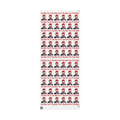 Santa Trump Mugshot Gift Wrap Merry Christmas Gift Wrap Trump 2024 Trump Wrapping Paper Trump Christmas Funny Gift Wrap MAGA Trump