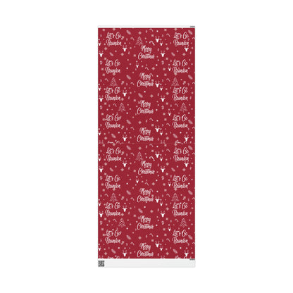 Red Christmas Gift Trump Wrapping Paper Trump Christmas Gift Let's Go Brandon Gift Wrap - Brandon Wrapping Paper Merry Christmas