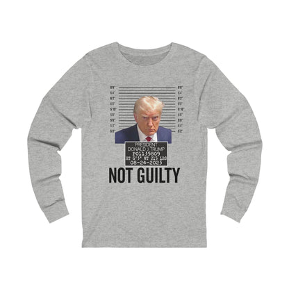 Photo Trump Not Guilty Long Sleeves Trump Shirt Trump Mugshot Pro Trump Georgia Trump Photo Unisex