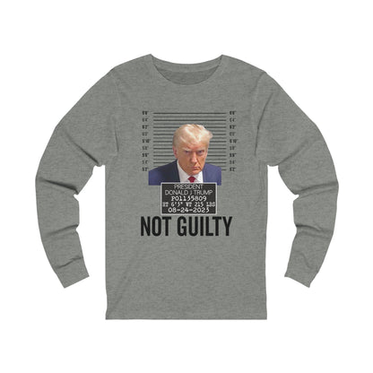 Photo Trump Not Guilty Long Sleeves Trump Shirt Trump Mugshot Pro Trump Georgia Trump Photo Unisex