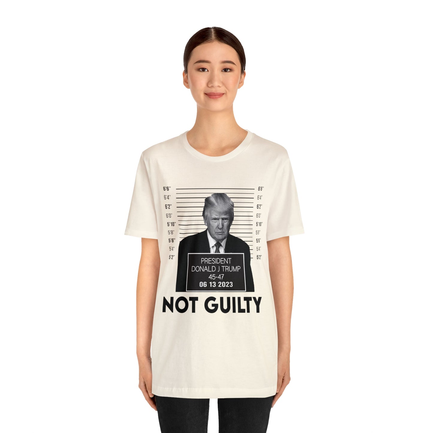 Trump Mugshot Not Guilty June 2023 Shirt Unisex Bella Canvas Pro Trump Shirt Trump Arrested Trump Indictment June Trump Mugshot MAGA