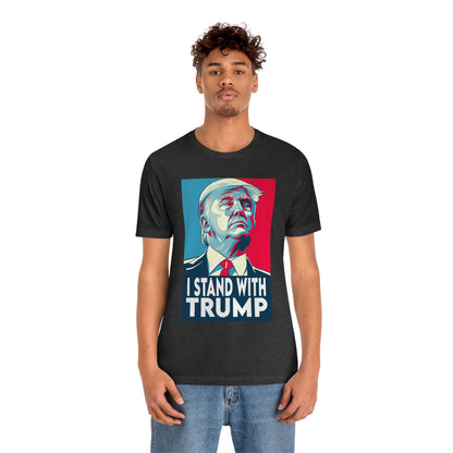 I Stand With Trump Shirt Unisex Bella Canvas Pro Trump Shirt Trump Arrested Trump Arraignment Trump Mugshot MAGA Trump 2024 Let's Go Brandon