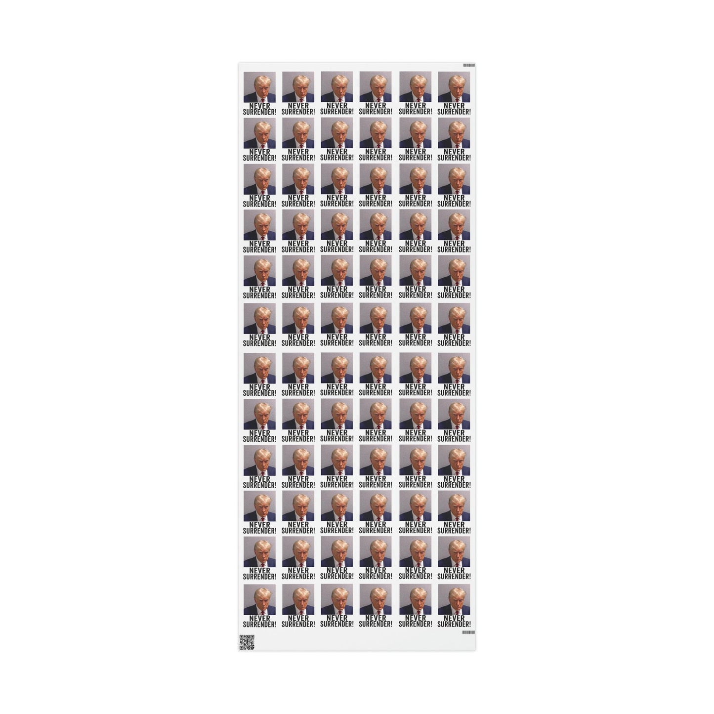 Trump Mugshot Gift Wrap Never Surrender Gift Wrap Trump 2024 Never Surrender Trump Wrapping Paper Trump Christmas Trump Birthday Gift Wrap