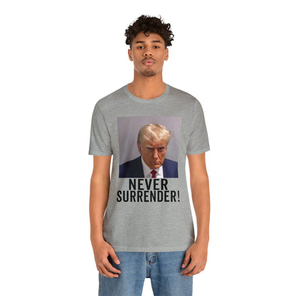 Georgia Trump Mugshot Shirt Bella Canvas 3001 Unisex T-Shirt Trump Mugshot Trump Georgia Trump Never Shirt