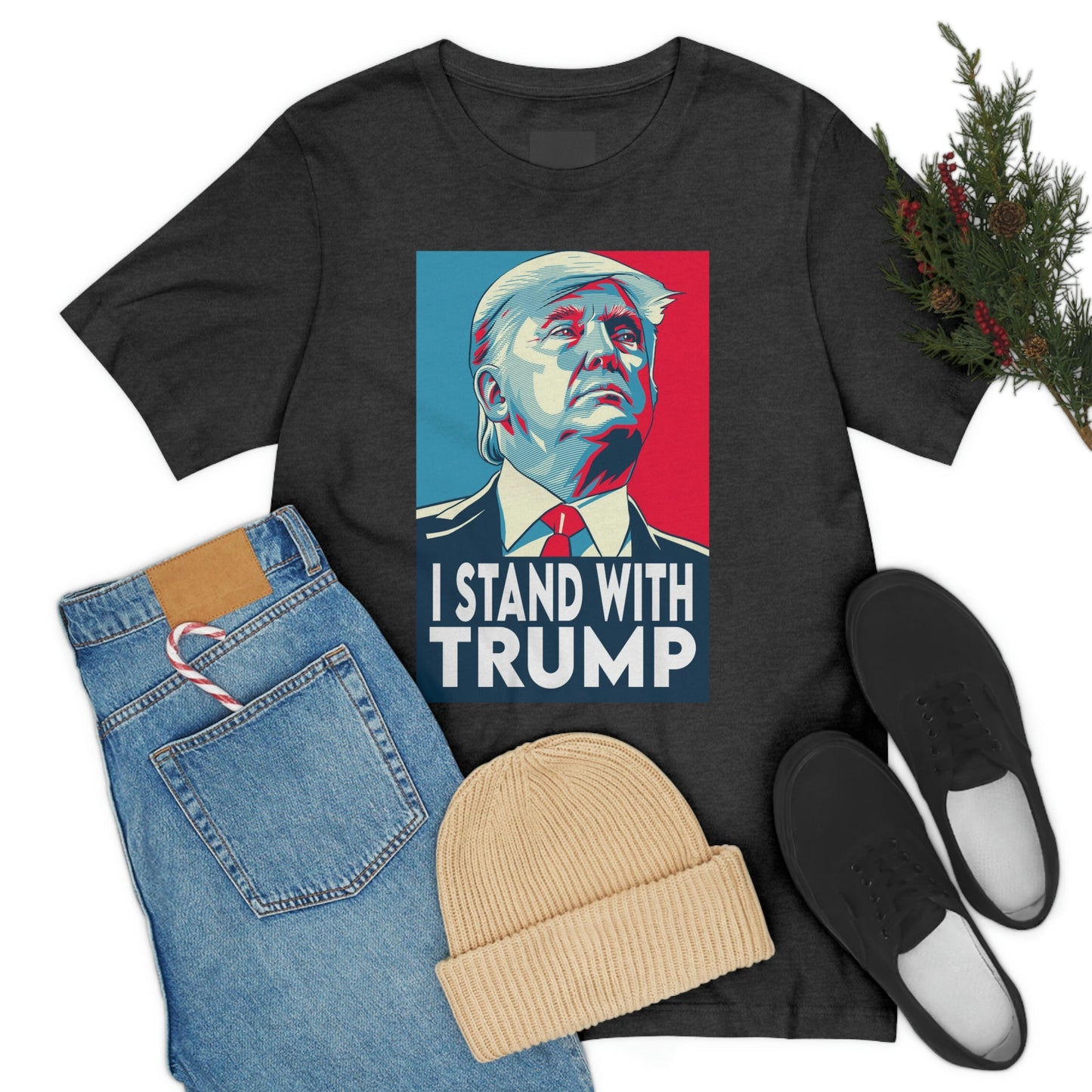 I Stand With Trump Shirt Unisex Bella Canvas Pro Trump Shirt Trump Arrested Trump Arraignment Trump Mugshot MAGA Trump 2024 Let's Go Brandon