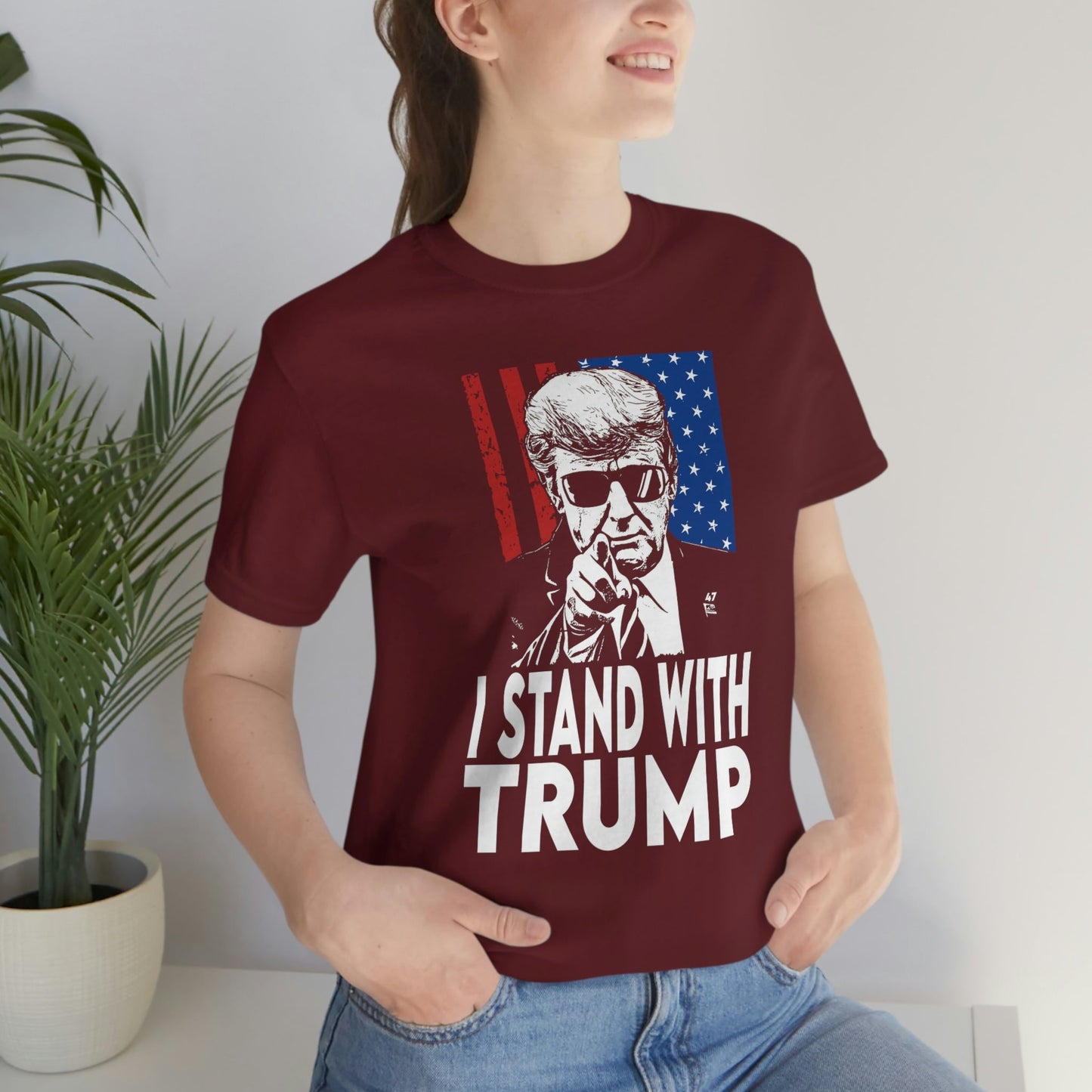 I Stand With Trump Shirt Unisex Bella Canvas Pro Trump Shirt Trump Arrested Trump Arraignment Trump Charges MAGA Trump 2024 Let's Go Brandon