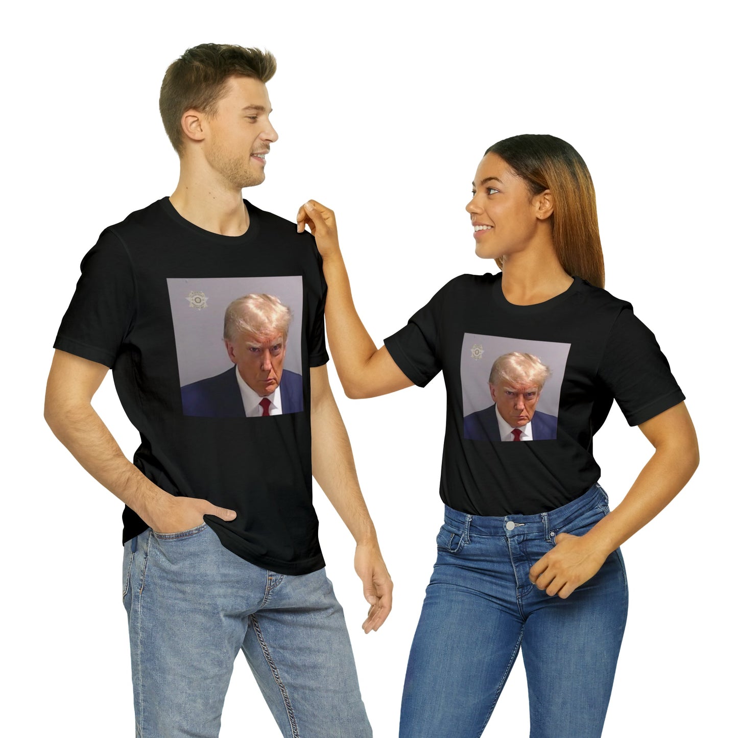 The Georgia Trump Mugshot Shirt Bella Canvas 3001 Unisex T-Shirt Trump Mugshot Trump Georgia Trump