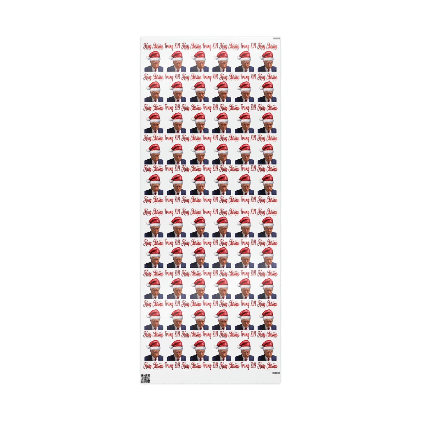 Santa Trump Mugshot Gift Wrap Merry Christmas Gift Wrap Trump 2024 Trump Wrapping Paper Trump Christmas Funny Gift Wrap MAGA Trump