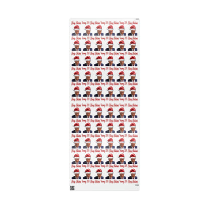 Santa Trump Mugshot Gift Wrap Merry Christmas Gift Wrap Trump 2024 Trump Wrapping Paper Trump Christmas Funny Gift Wrap MAGA Trump