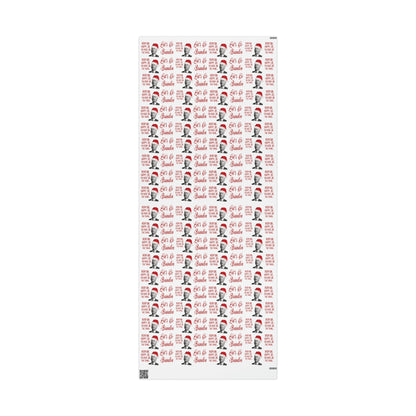 Funny Confused Biden Trump Christmas Wrapping Paper for Gifts - Make America Great Again Gift - Let's Go Brandon Pro Trump Wrapping Paper