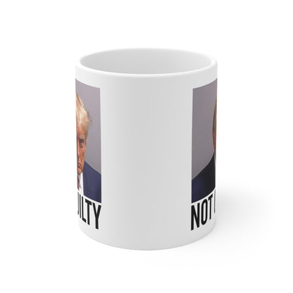 Trump Not Guilty Georgia Trump Mugshot Picture Mug Ceramic Mug 11oz - Funny Gift Trump Booking Photo Georgia Pro Trump Mugshot Mug