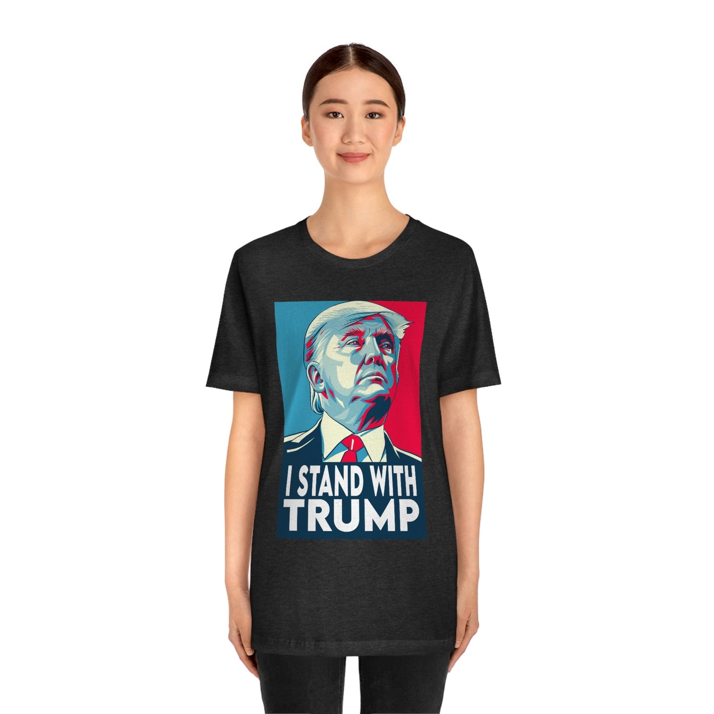 I Stand With Trump Shirt Unisex Bella Canvas Pro Trump Shirt Trump Arrested Trump Arraignment Trump Mugshot MAGA Trump 2024 Let's Go Brandon