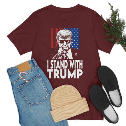 I Stand With Trump Shirt Unisex Bella Canvas Pro Trump Shirt Trump Arrested Trump Arraignment Trump Charges MAGA Trump 2024 Let's Go Brandon