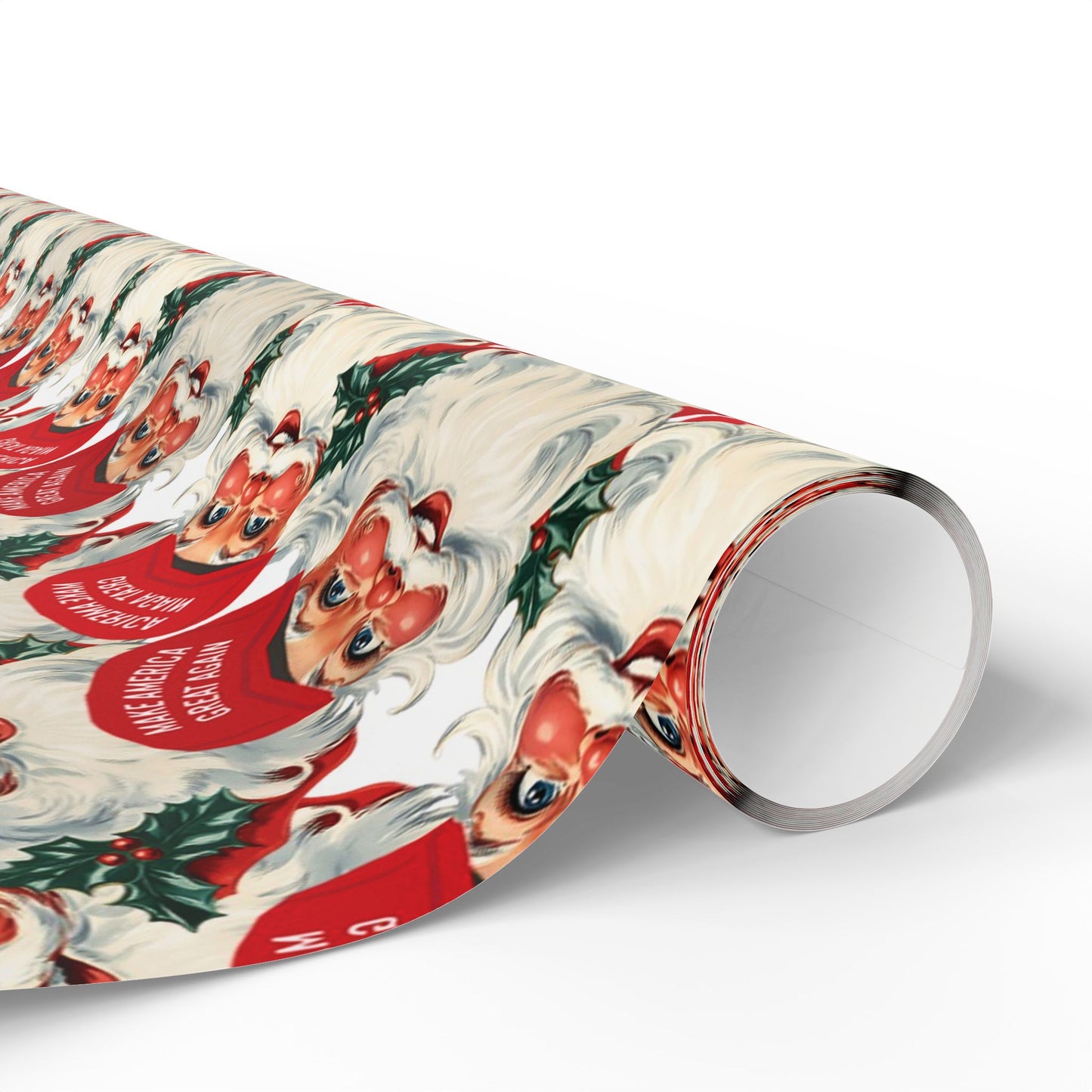 Vintage Santa MAGA Christmas, Christmas Trump Gift Wrap,  Trump Wrapping Paper for Gifts, Maga Gift Wrap Christmas Trump 2024, Santa Trump