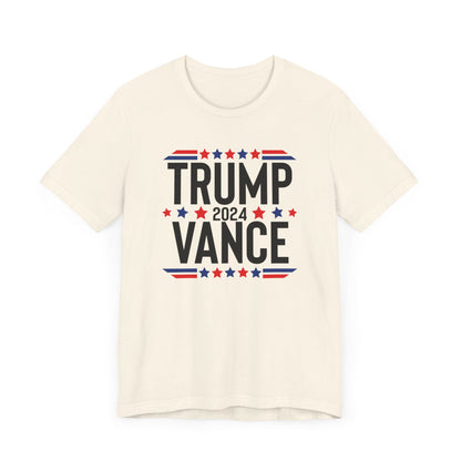 Trump VP Pick Vance 2024 Shirt Bella Canvas 3001 Unisex T-Shirt Vote Trump, J.D. Vance VP, Trump, Pro Trump, 2024 Election Campaign Shirt