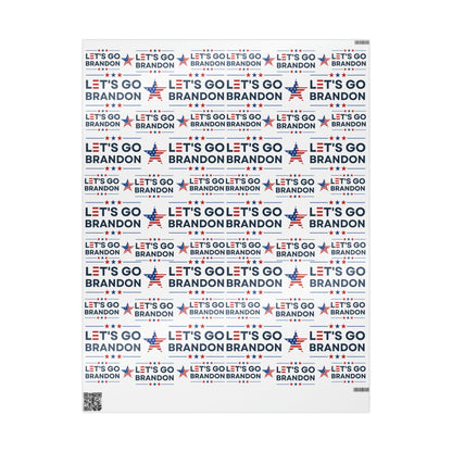 Let's Go Brandon Style USA Wrapping Paper for Gifts - Trump Maga Let's Go Brandon Biden Trump 2024 Wrapping Paper Trump Christmas Gift Wrap