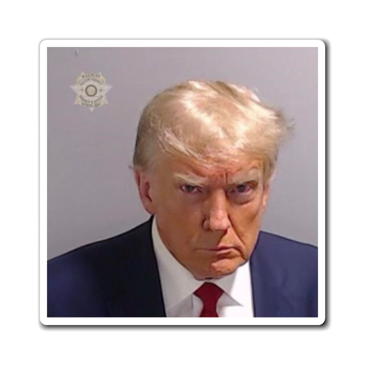 The Georgia Mugshot Trump Mugshot Magnet - Trump Magnet Trump MAGA Trump Georgia Trump President Trump Booking Photo Trump Gift