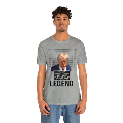 The Georgia Trump Mugshot Shirt Bella Canvas 3001 Unisex T-Shirt Trump Mugshot Trump Georgia Trump Legend