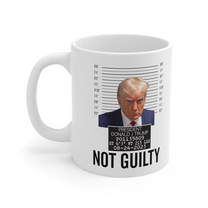 The Georgia Trump Mugshot Picture Mug Ceramic Mug 11oz - Funny Gift Trump Booking Photo Georgia Trump Mugshot Mug Pro Trump Not Guilty Mug