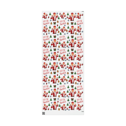 MAGA Trump Wrapping Paper for Gifts - Pro Trump Let's Go Brandon Christmas Gift Wrap Brandon Maga Gift Wrap Santa Trump Republican Gift