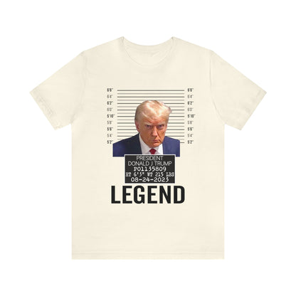 The Georgia Trump Mugshot Shirt Bella Canvas 3001 Unisex T-Shirt Trump Mugshot Trump Georgia Trump Legend