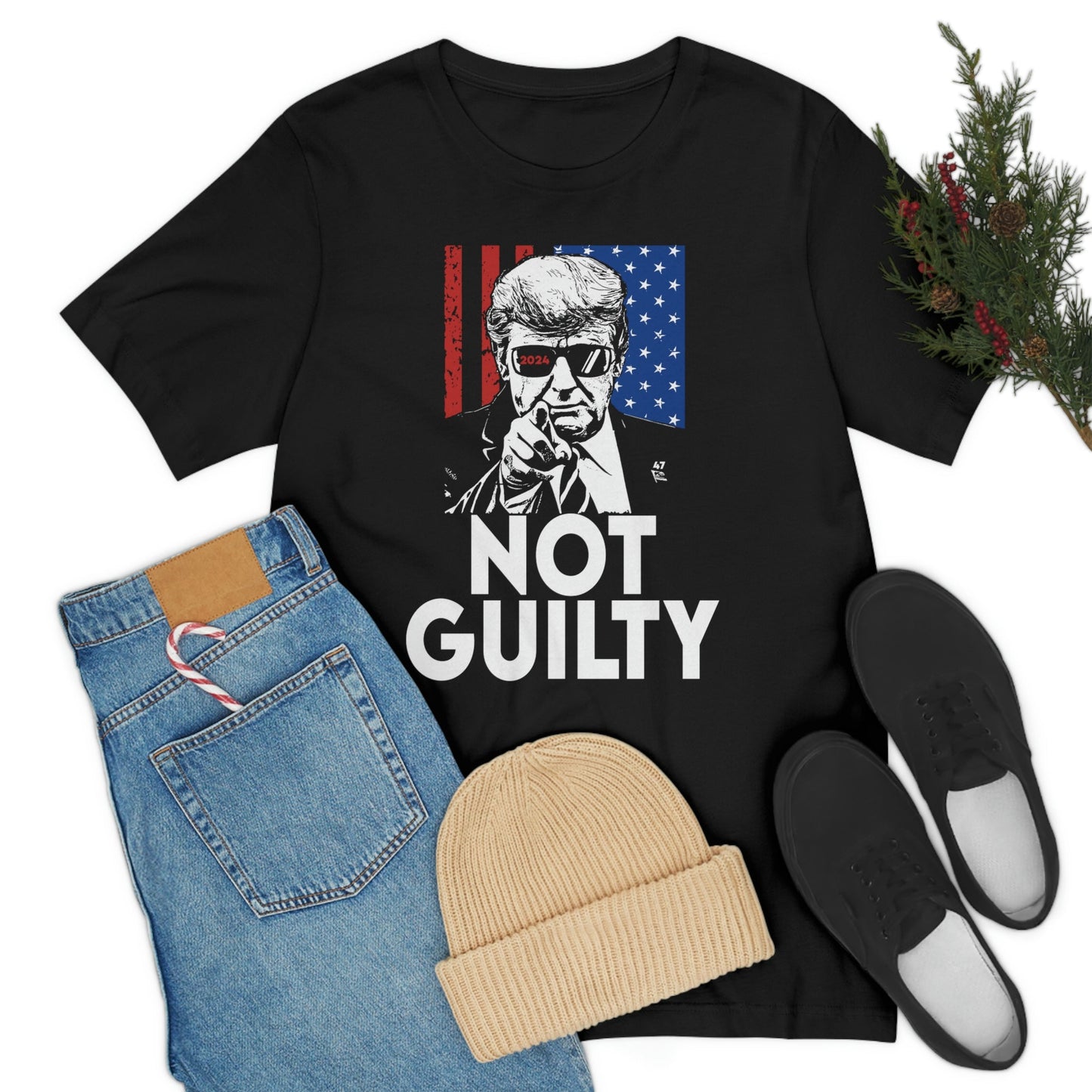 Stand With Trump Not Guilty Shirt Unisex Bella Canvas Pro Trump Shirt Trump Arrested Trump Arraignment Trump Mugshot MAGA Trump 2024 FJB