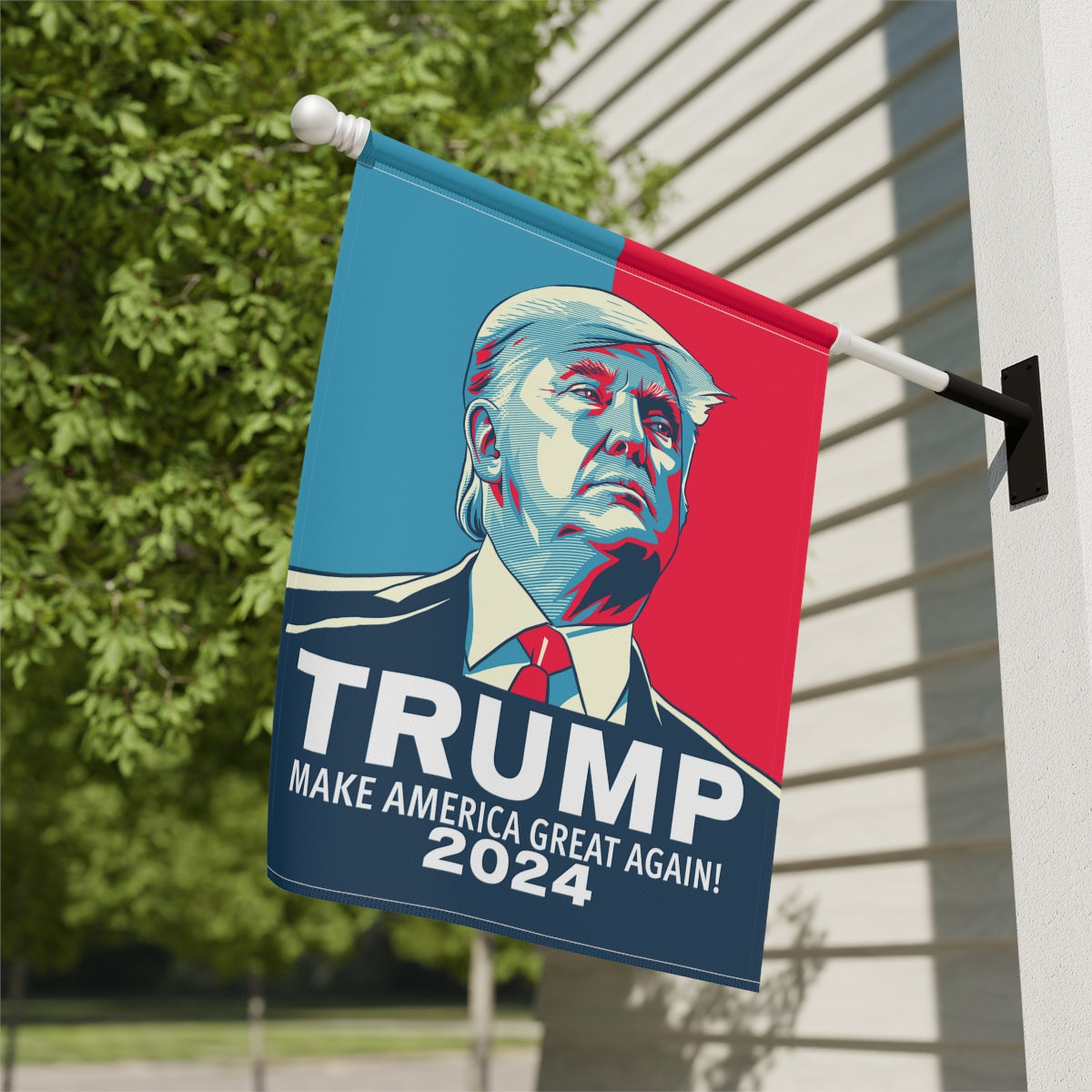 Trump 2024 Election Garden & House Banner 12"x18" and 24.5"x32" Pro Trump 2024 Vote Trump Make America Great Again 2024 Trump Campaign