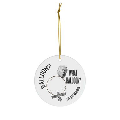 Biden Chinese Spy Balloon Ornament Funny Christmas 2023 Ornament